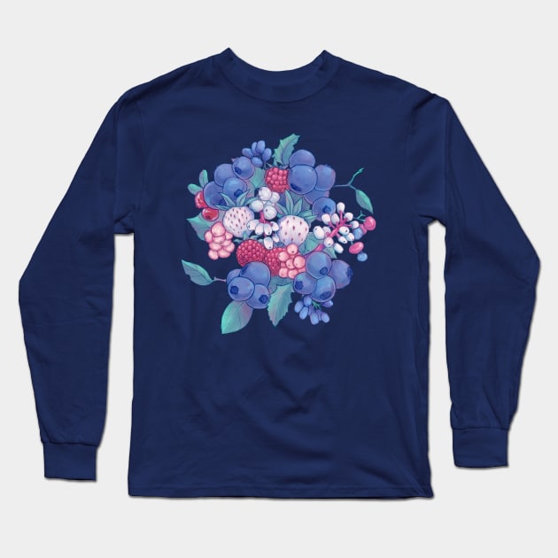 "Nineberry" (trans/nonbinary design) Long Sleeve T-Shirt by crimmart